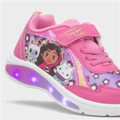 Kids Fuchsia Light Up Trainer