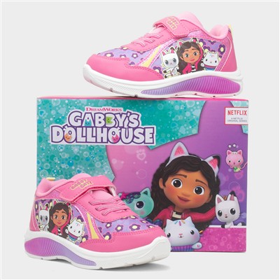 Kids Fuchsia Light Up Trainer