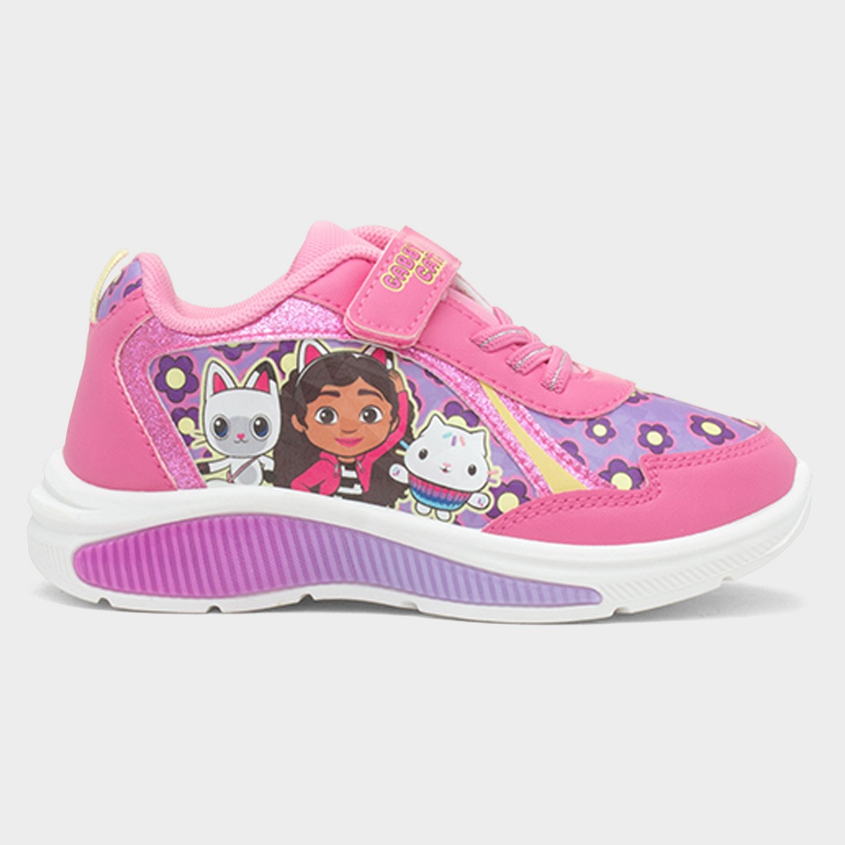 Kids Fuchsia Light Up Trainer