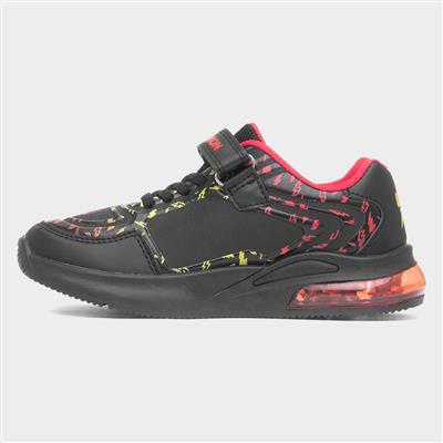 Kids Black Light Up Trainer