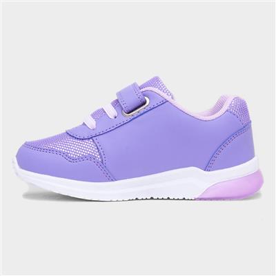 Kids Purple Light Up Trainer