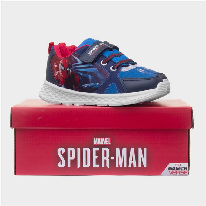 Kids Navy Easy Fasten Trainer
