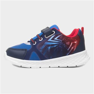 Kids Navy Easy Fasten Trainer
