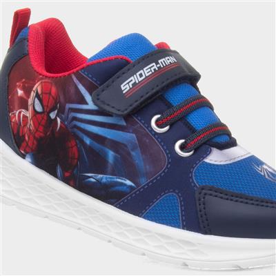 Kids Navy Easy Fasten Trainer