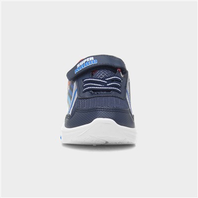 Kids Navy Light Up Trainers