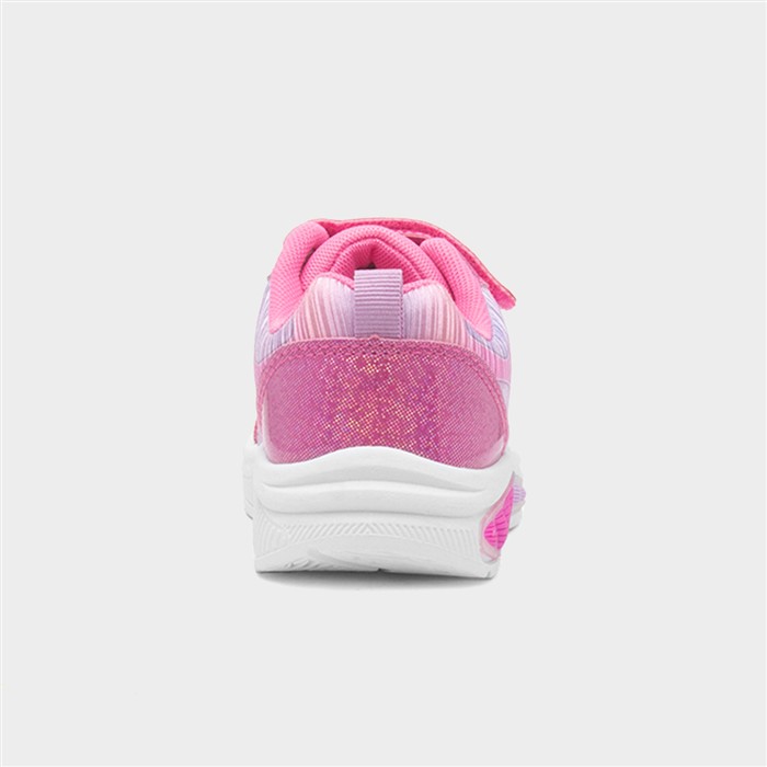 Kids Fuchsia Light Up Trainers