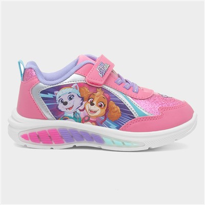 Kids Multi Light Up Easy Fasten Trainer