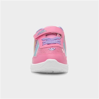 Kids Multi Light Up Easy Fasten Trainer