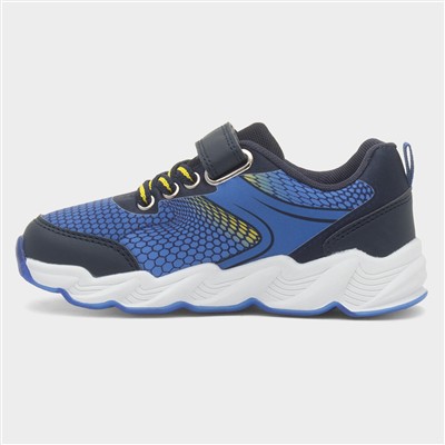 Kids Navy Light Up Trainer