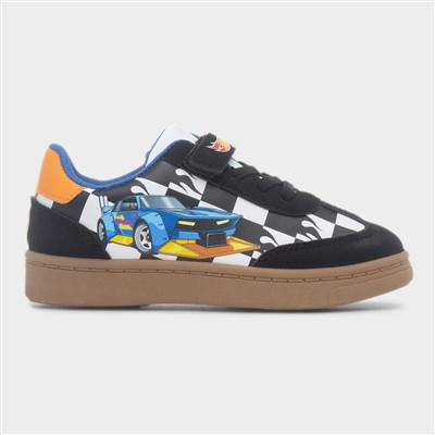 Enko Kids Black Easy Fasten Trainer