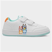 Bluey Kids White & Blue Easy Fasten Trainer (Click For Details)