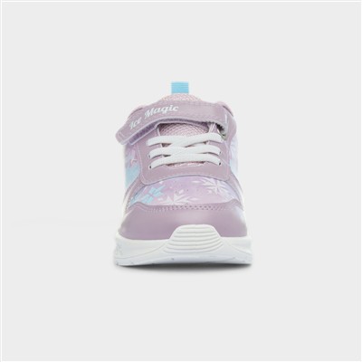Kids Purple Easy Fasten Trainer