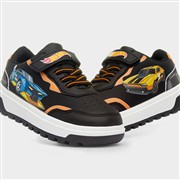 Hot Wheels Clin Kids Black Easy Fasten Trainer (Click For Details)