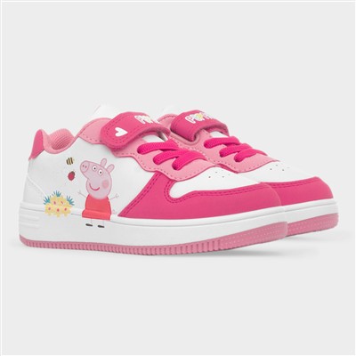 Bee Kids Pink Easy Fasten Trainer