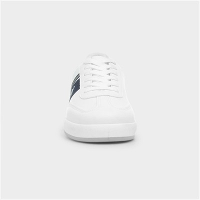 Gaz Mens White Lace Up Trainer