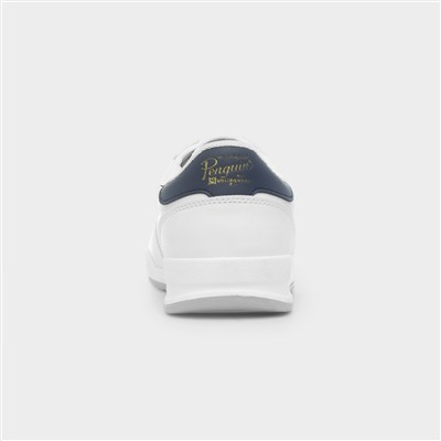Gaz Mens White Lace Up Trainer