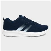 Mens Knitted Lace Up Trainer in Navy (Click For Details)