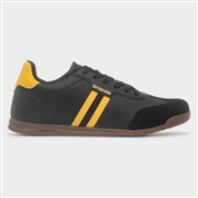 Lambretta Tackle Mens Black Lace Up Trainer (Click For Details)