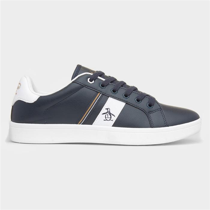 Steadman Retro Mens Navy Trainer