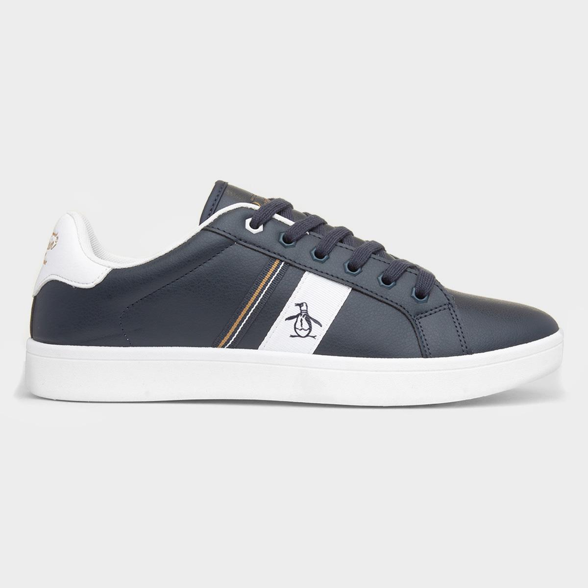Steadman Retro Mens Navy Trainer