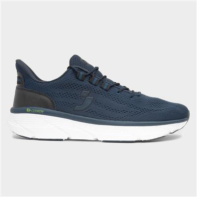Athleisure Mens Navy Lace Up Trainer