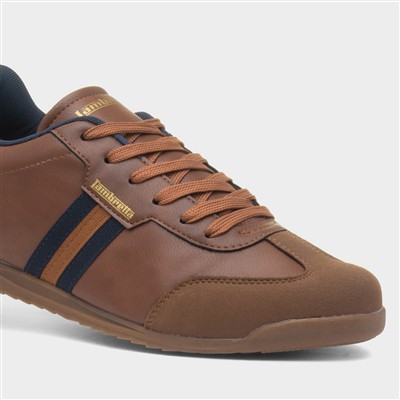 Tackle Mens Tan Lace Up Trainer