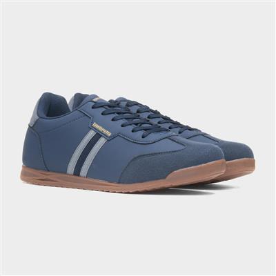 Tackle Mens Navy Lace Up Trainer