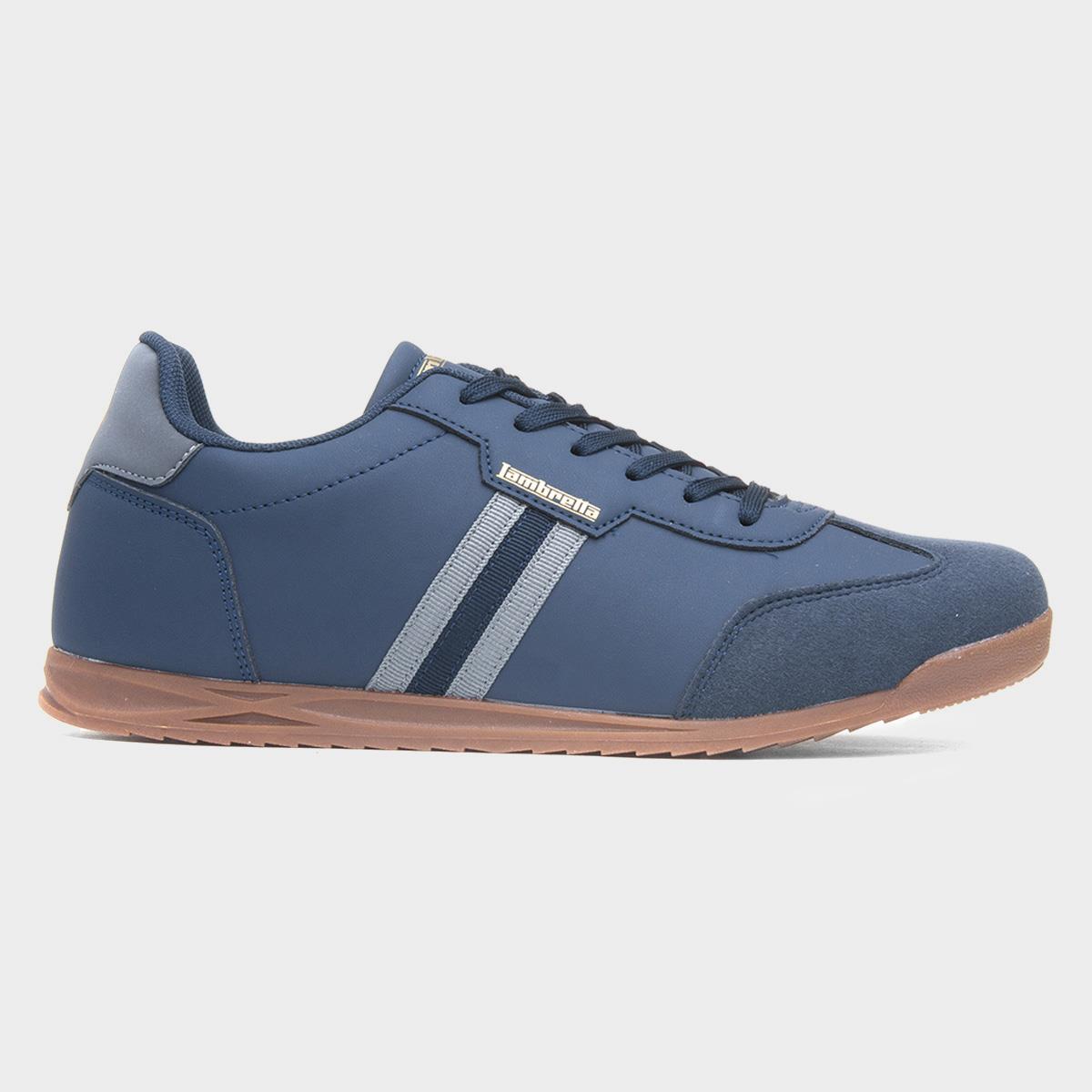 Tackle Mens Navy Lace Up Trainer