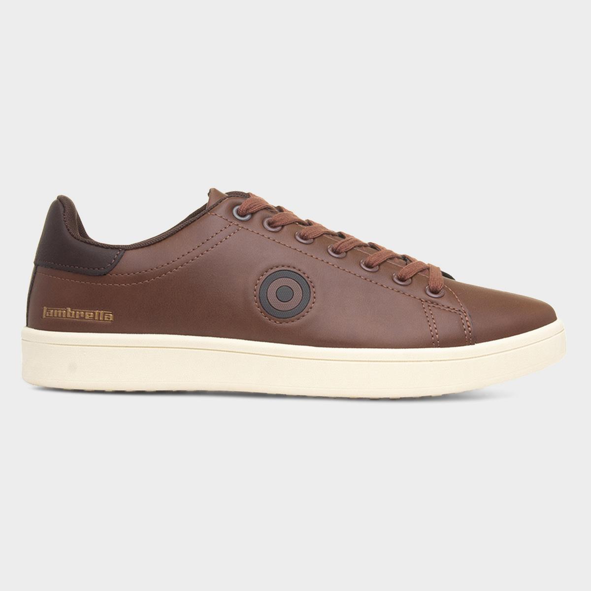 Pinball Mens Tan Lace Up Trainer