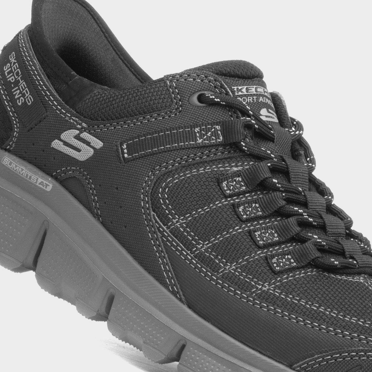 Skechers Slip Ins Summits Mens Black Trainer-80847 | shoezone