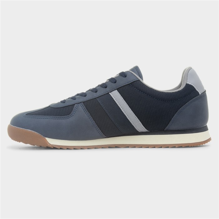 Diego Mens Navy Lace Up Trainer