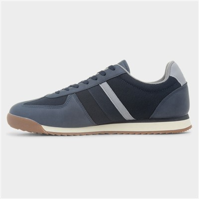 Diego Mens Navy Lace Up Trainer