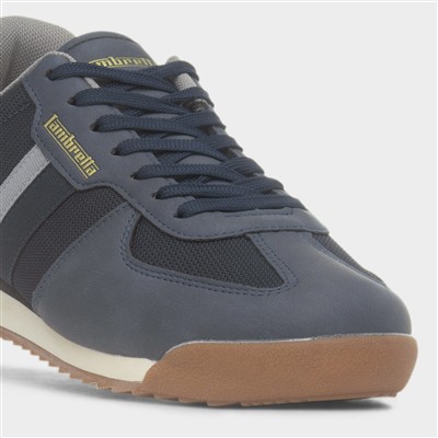 Diego Mens Navy Lace Up Trainer