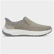 Skechers Slip Ins Relaxed Fit Mens Taupe Trainer (Click For Details)