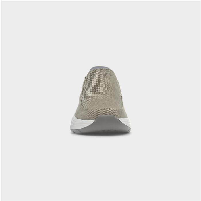 Slip Ins Relaxed Fit Mens Taupe Trainer