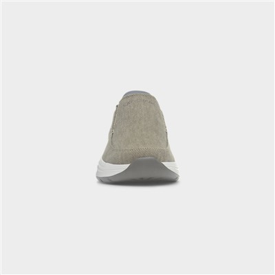 Slip Ins Relaxed Fit Mens Taupe Trainer