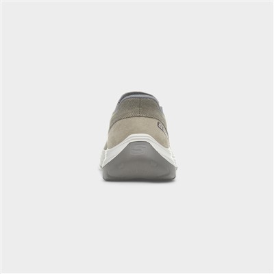 Slip Ins Relaxed Fit Mens Taupe Trainer