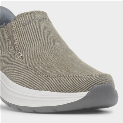 Slip Ins Relaxed Fit Mens Taupe Trainer