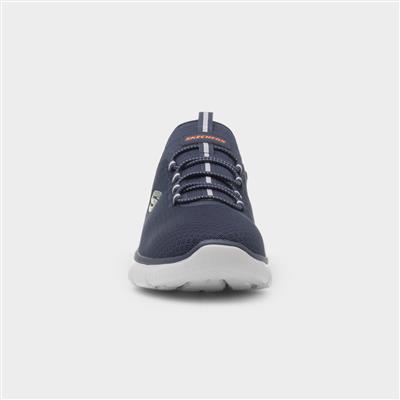 Summits Slip Ins Mens Navy Trainer