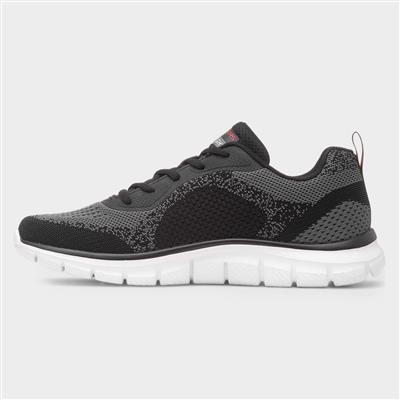 Track Glendor Mens Black Lace Up Trainer