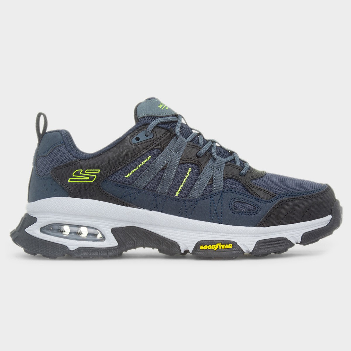 Buyers Peak Mens Navy Lace Up Trainer