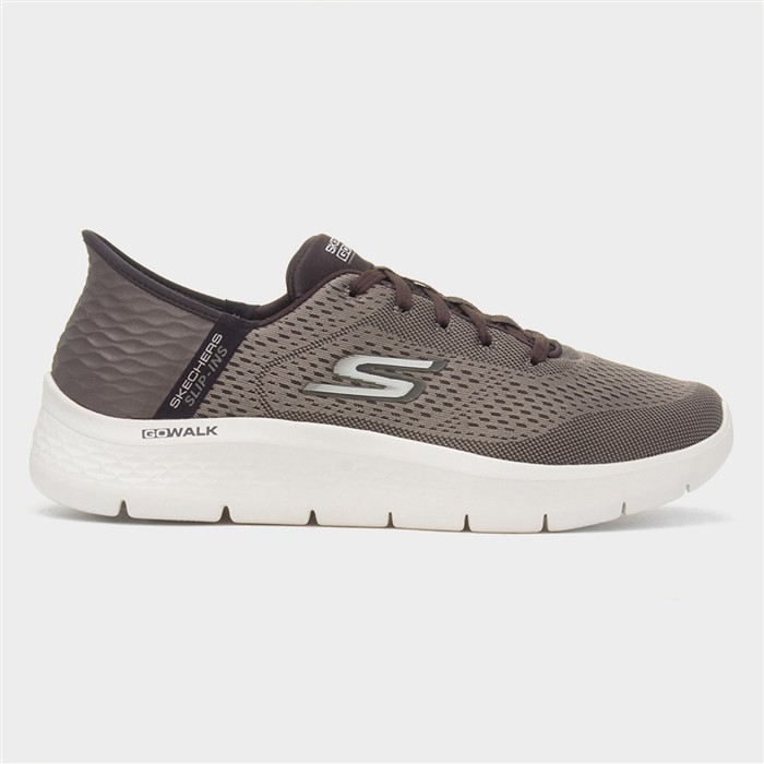 Slip Ins Go Walk Flex Mens Brown Trainer