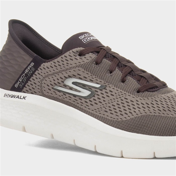 Slip Ins Go Walk Flex Mens Brown Trainer