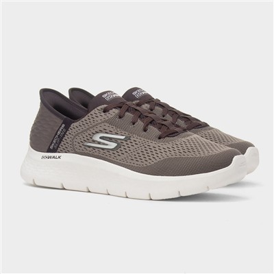 Slip Ins Go Walk Flex Mens Brown Trainer