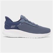 Skechers Slip Ins Bobs Squad Mens Blue Trainer (Click For Details)