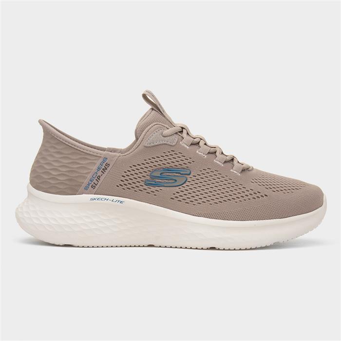 Skechers Men's Grey Slip Ins Skech-Lite Pro Trainer Size 10