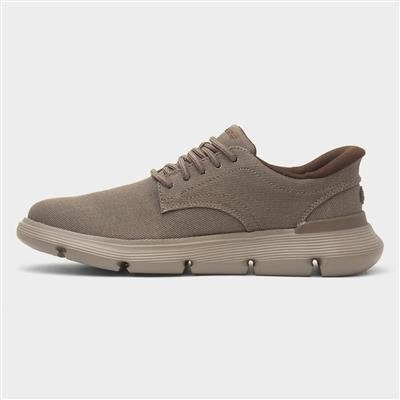 Slip Ins Garza Mens Dark Taupe Trainers