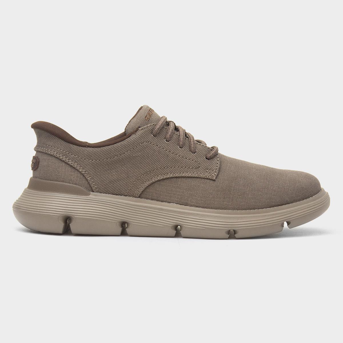 Slip Ins Garza Mens Dark Taupe Trainers