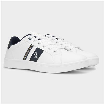 Steadman Retro Mens White Trainer