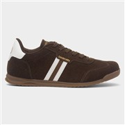 Lambretta Tackle Mens Chocolate Lace Up Trainer (Click For Details)